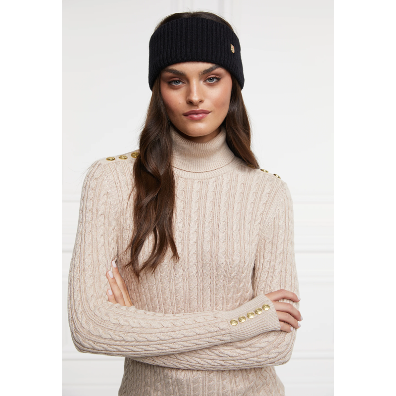 Holland Cooper Burghley Headband - Black-1